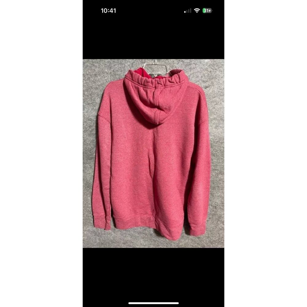 Nike Mens HERITAGE Hoodie Gym Red Heather Sweatshirt Mens M BV2933-657 Swoosh - Picture 3 of 6